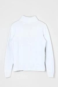 Vintage Y2k Argyle Knit Turtleneck Sweater