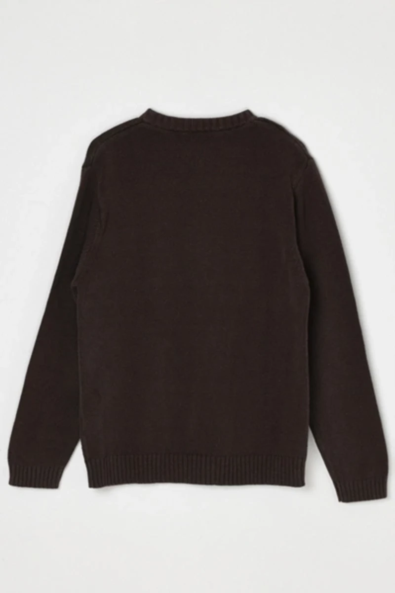 Vintage Y2k Dark Brown Argyle Sweater