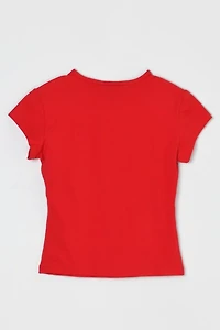 Vintage 90s Red Fitted T-Shirt