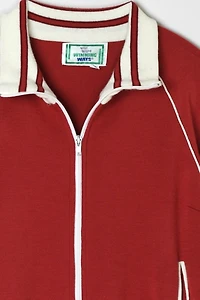 Vintage Y2k Red & White Track Jacket