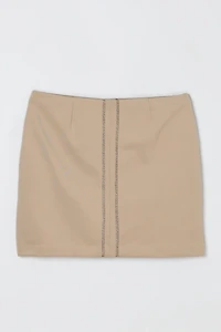 Vintage Y2k Lace Striped Mini Skirt