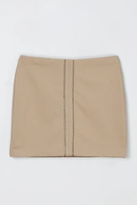 Vintage Y2k Lace Striped Mini Skirt