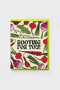 Boss Dotty Root Veggie Congratulations Card