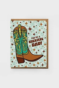 Boss Dotty Kickass Father's Day Card