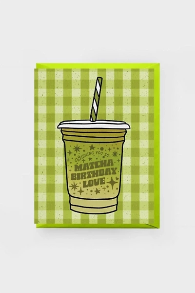 Boss Dotty Iced Matcha Birthday Card