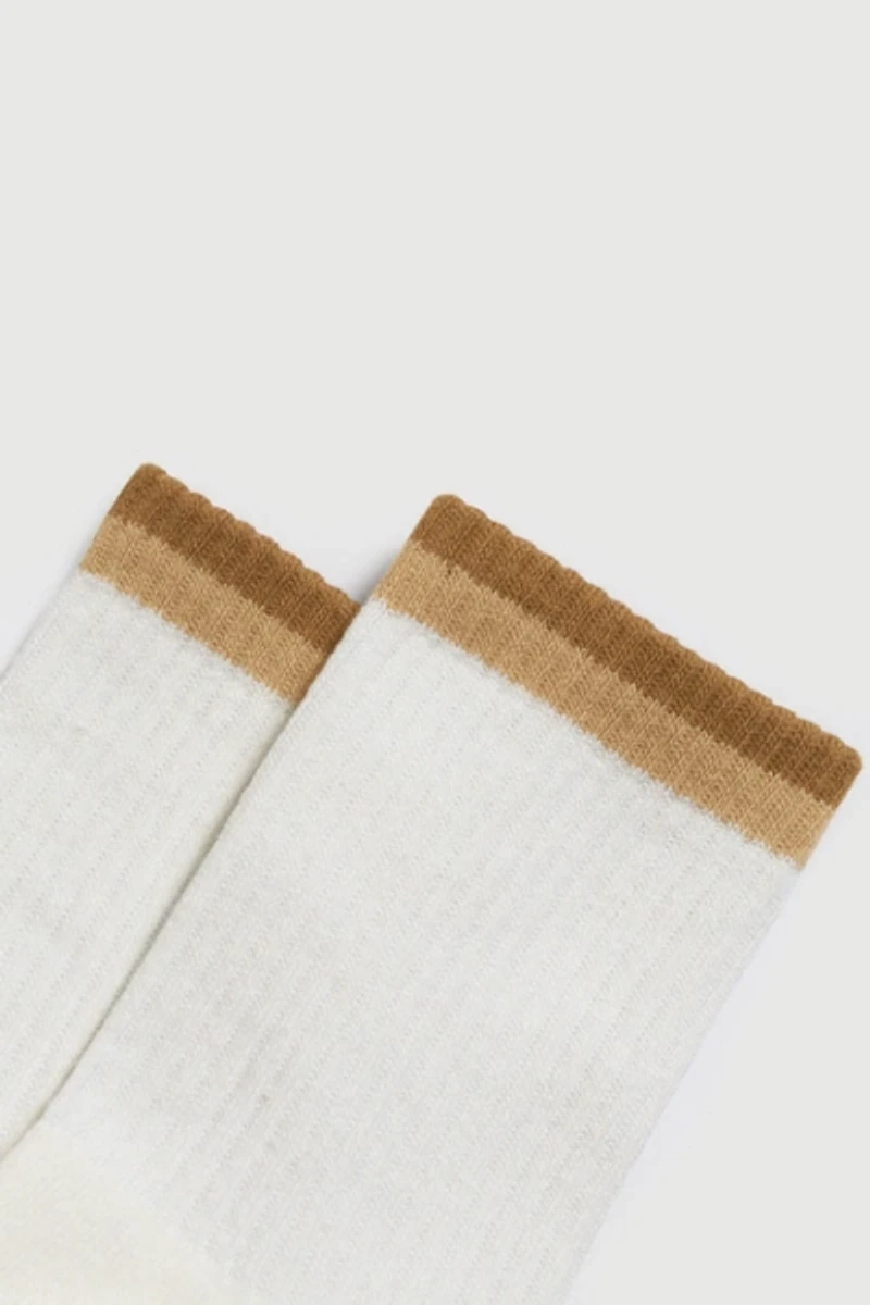 Fraise Striped Crew Pilates Grip Sock