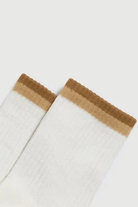 Fraise Striped Crew Pilates Grip Sock
