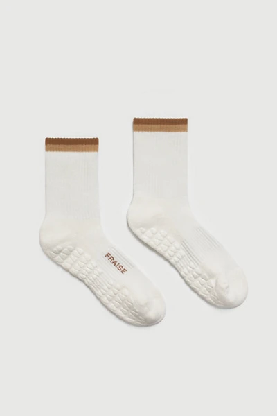 Fraise Striped Crew Pilates Grip Sock
