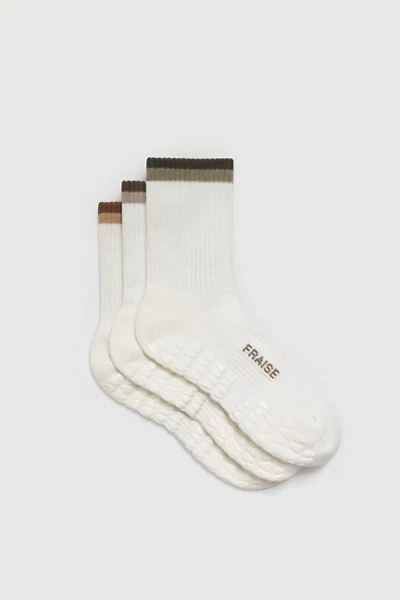 Fraise Harvest Grip Socks Set of 3