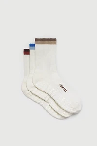 Fraise Calder Set of 3 Pilates Grip Socks