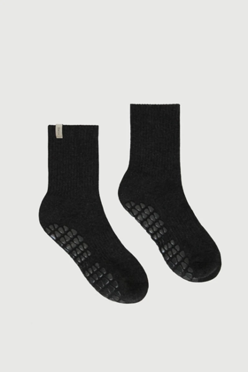 Fraise Graphite Set of 3 Pilates Grip Socks