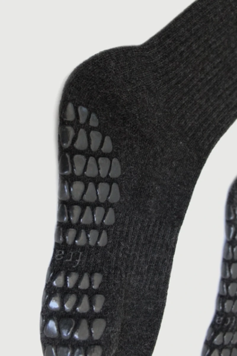 Fraise Graphite Set of 3 Pilates Grip Socks