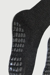 Fraise Graphite Set of 3 Pilates Grip Socks