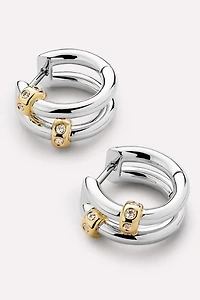 Ana Luisa Cyrus Double Silver Earrings