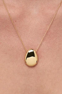Ana Luisa Pebble Large Gold Pendant
