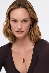 Ana Luisa Pebble Large Gold Pendant