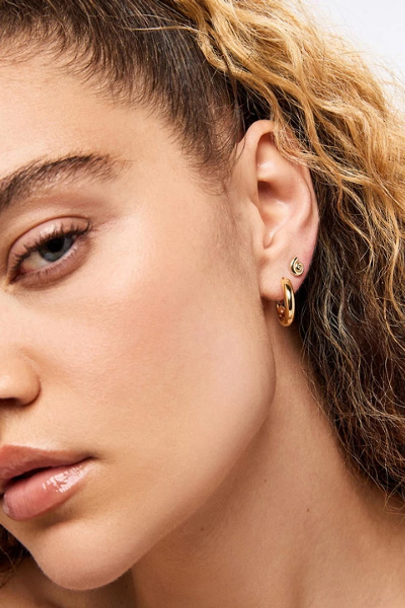 Ana Luisa Ariel Gold Stud Shell Earring Studs