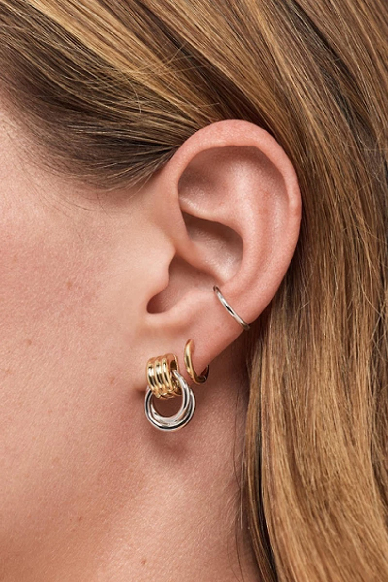 Ana Luisa Ryle Two Tone Knot Statement Earrings