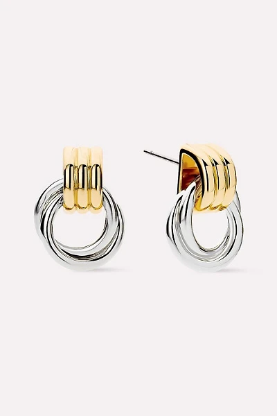 Ana Luisa Ryle Two Tone Knot Statement Earrings