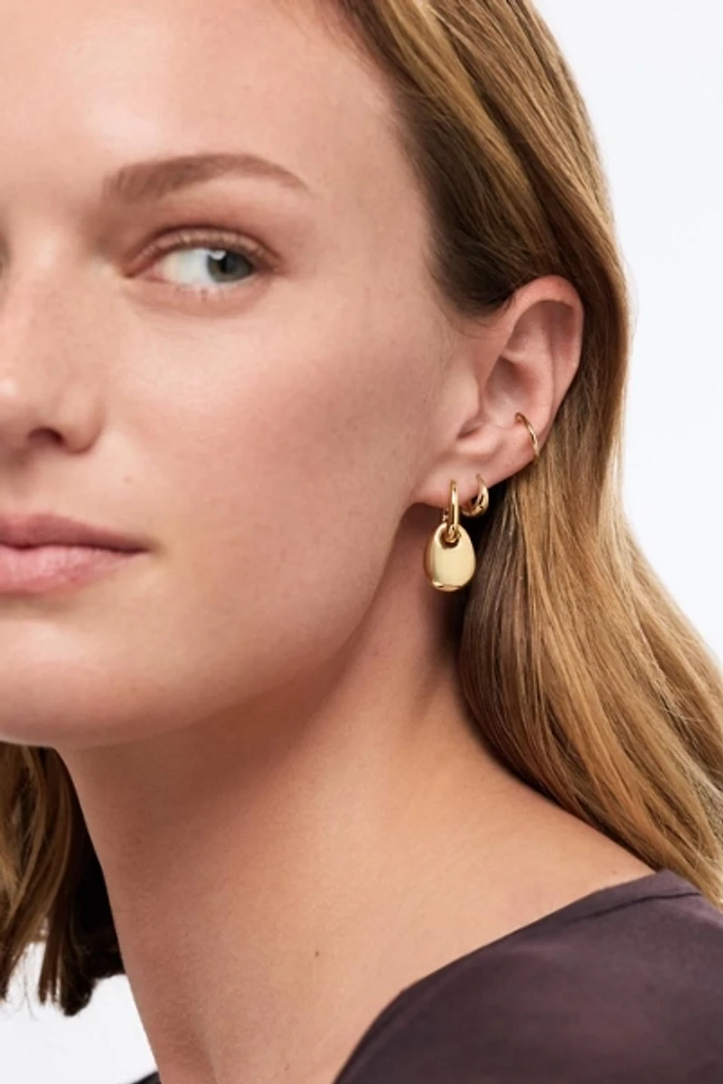 Ana Luisa Kayla Gold Drop Earrings
