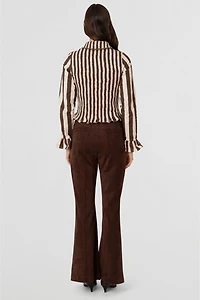 Amy Lynn Yasmine Cotton Stripe Smocked Shirt