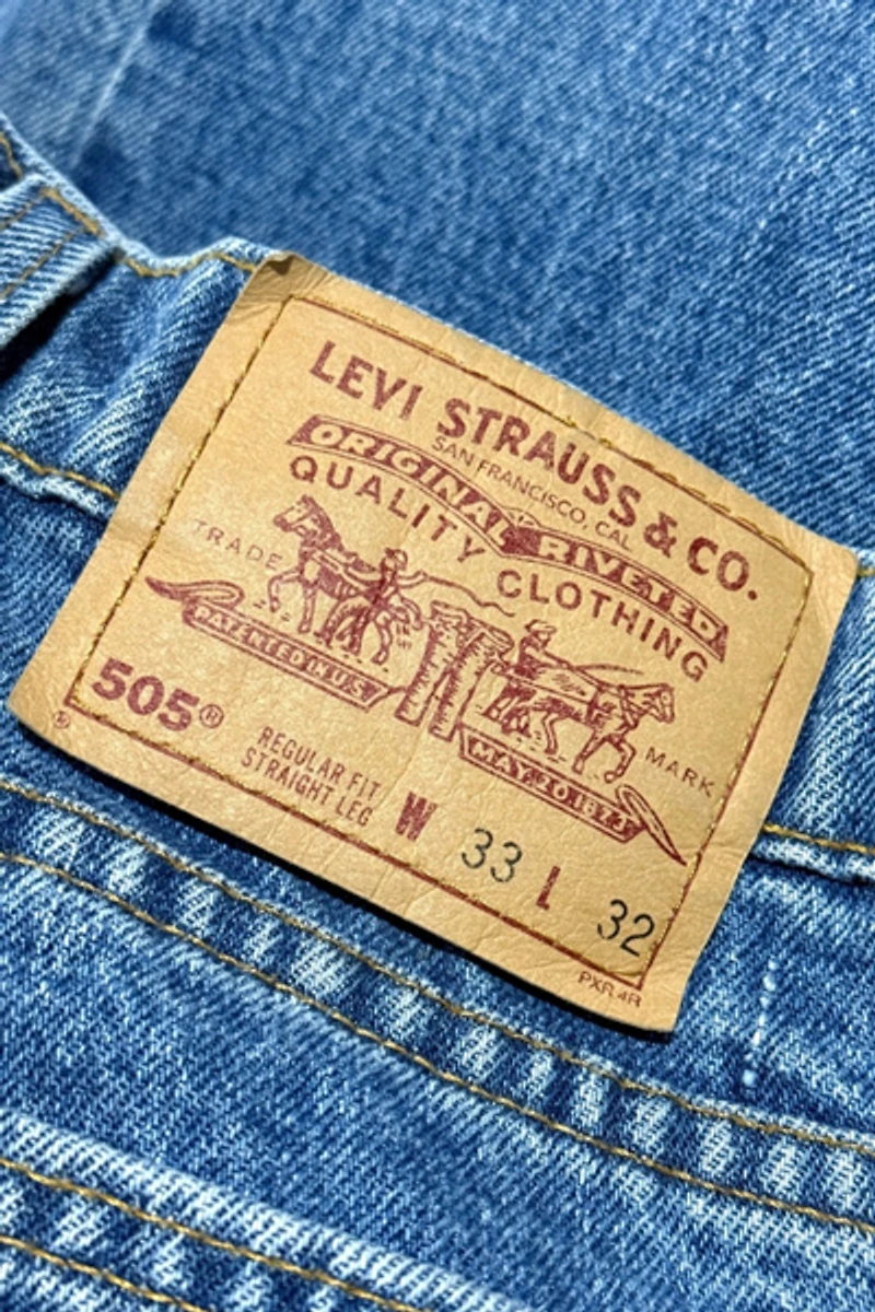 Vintage 1990's Levi’s® 505 Faded Straight Leg Jeans