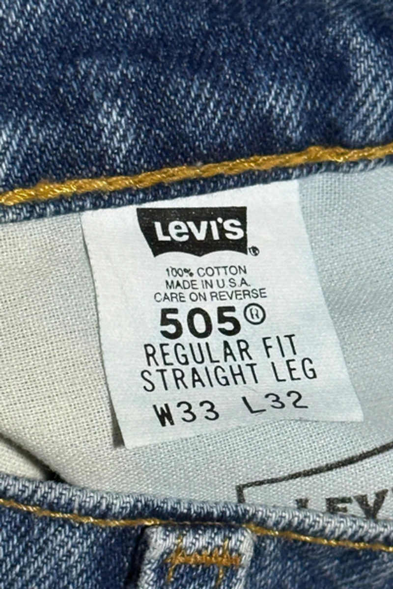 Vintage 1990's Levi’s® 505 Faded Straight Leg Jeans