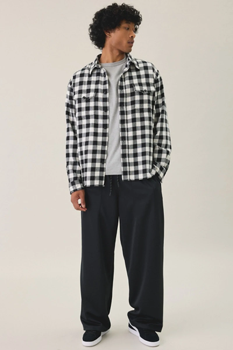 BDG Plaid Flannel Utility Overshirt