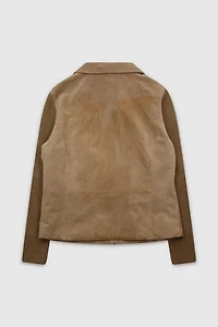 Vintage 90s Tan Suede Jacket