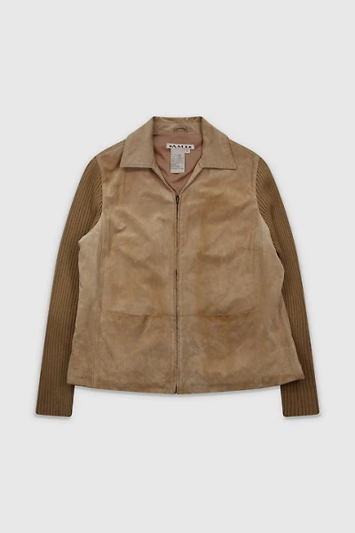 Vintage 90s Tan Suede Jacket