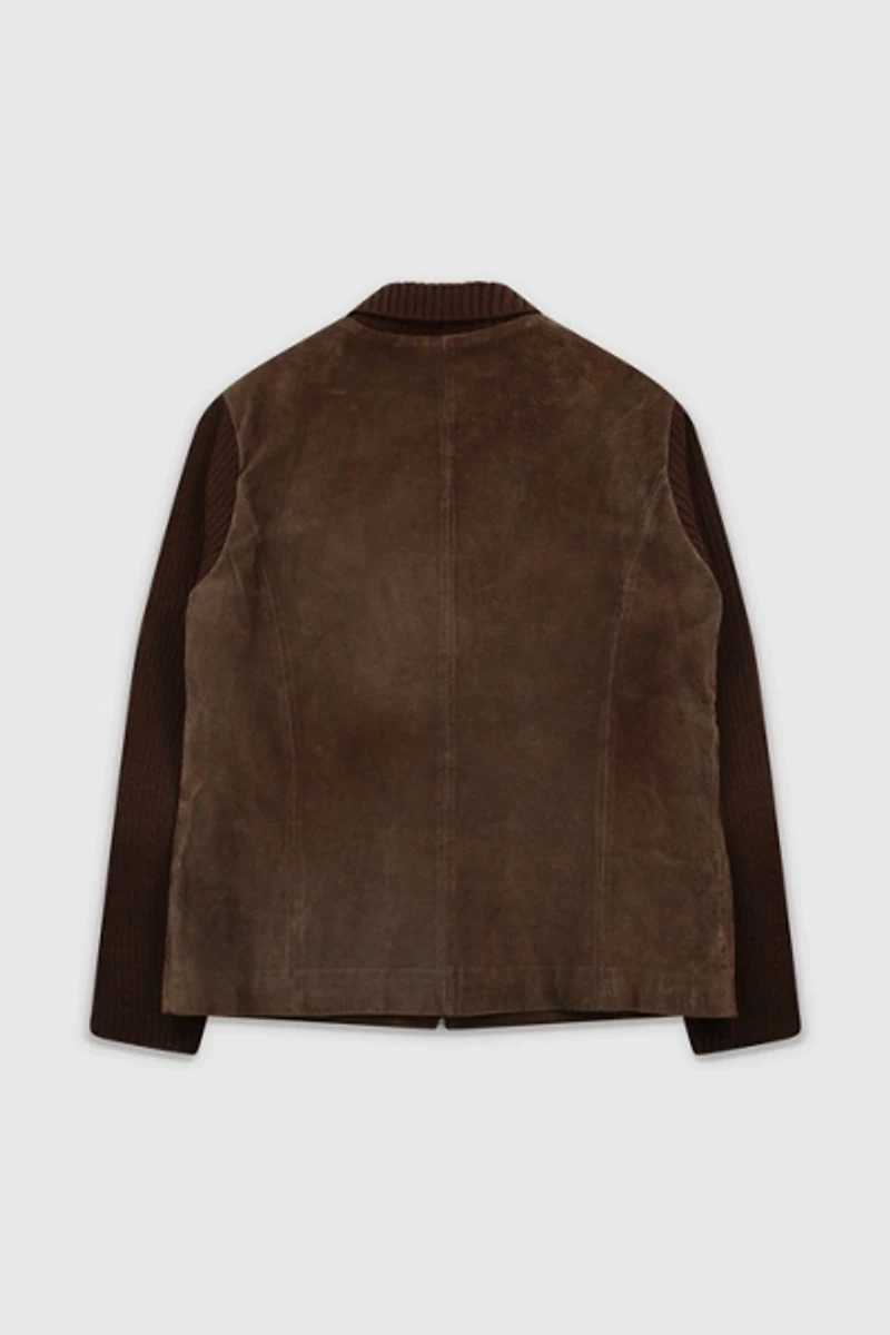 Vintage 90s Brown Suede Jacket