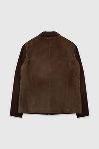Vintage 90s Brown Suede Jacket