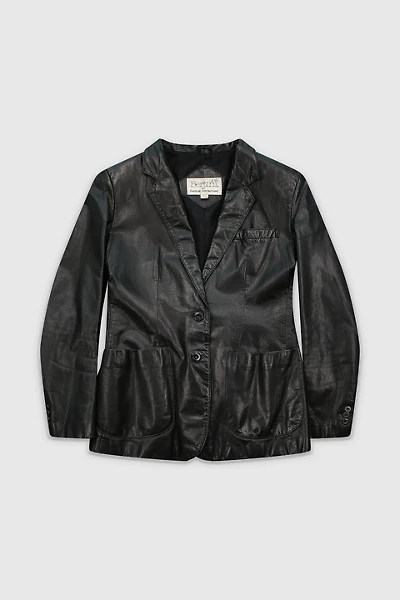Vintage 90s Black Leather Jacket