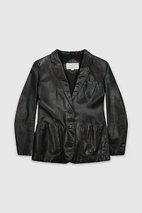 Vintage 90s Black Leather Jacket