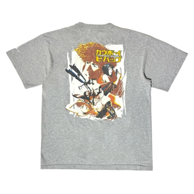 Vintage 2000's Cowboy Bebop Faded Gray T-Shirt