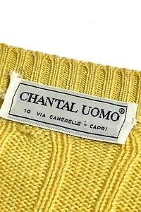Vintage 1970's Chantal Uomo Cable Knit Sweater
