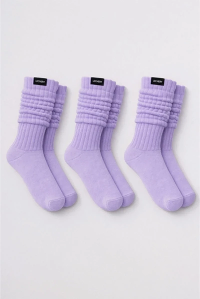 LECHERY® 3-Pack Bundle of Scrunch Socks