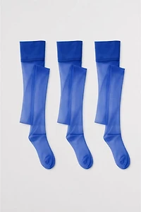 LECHERY® 3-Pack Lustrous Shiny 40 Denier Semi-Opaque Tights