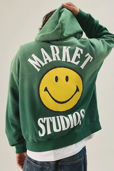 Market Studios X Smiley Lockup Graphic Hoodie Sweatshirt