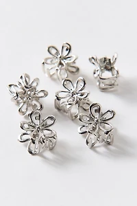 Daisy Metal Mini Claw Clips Set