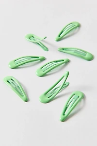 Glossy Triangle Snap Clips Set