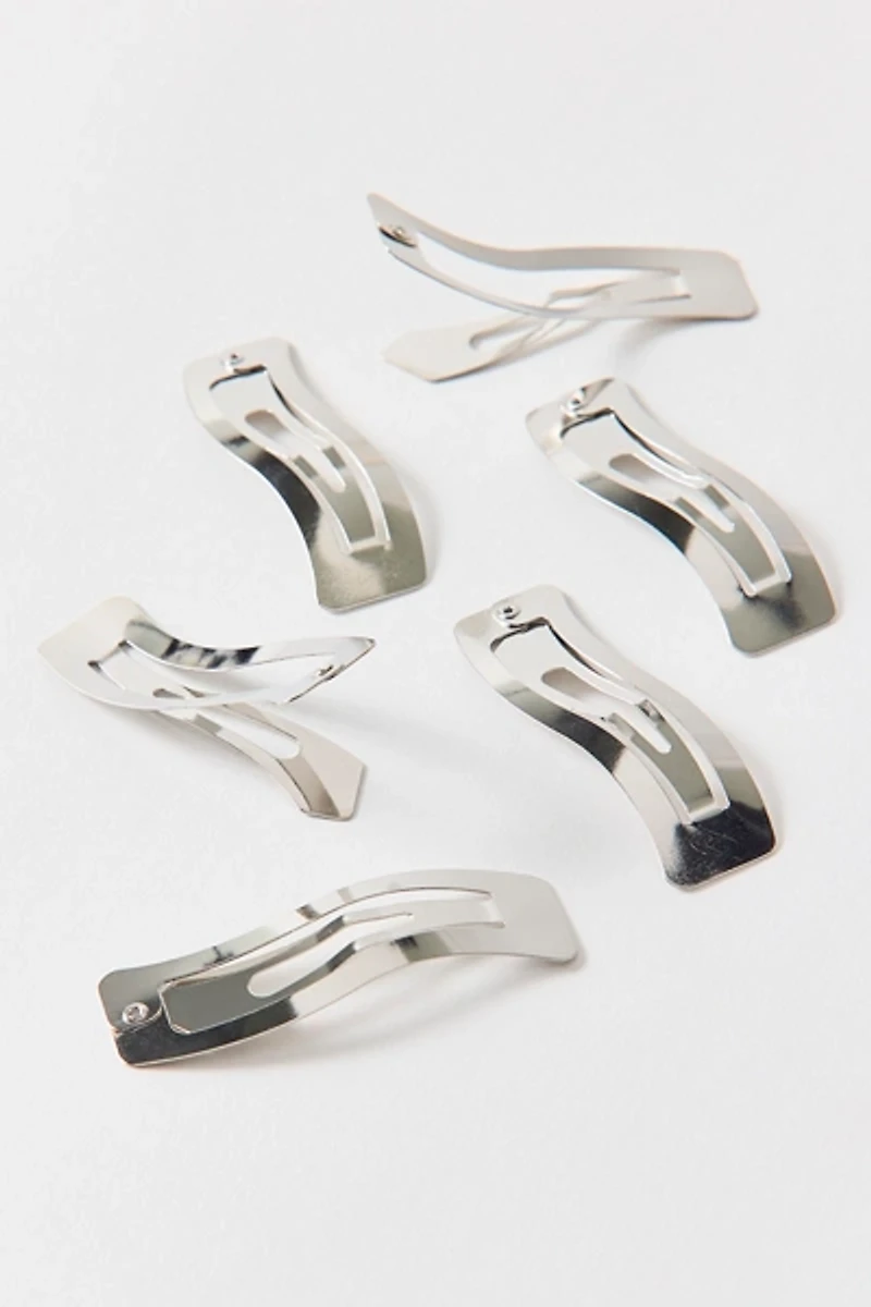 Metal Wave Snap Clips Set