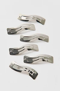Metal Wave Snap Clips Set