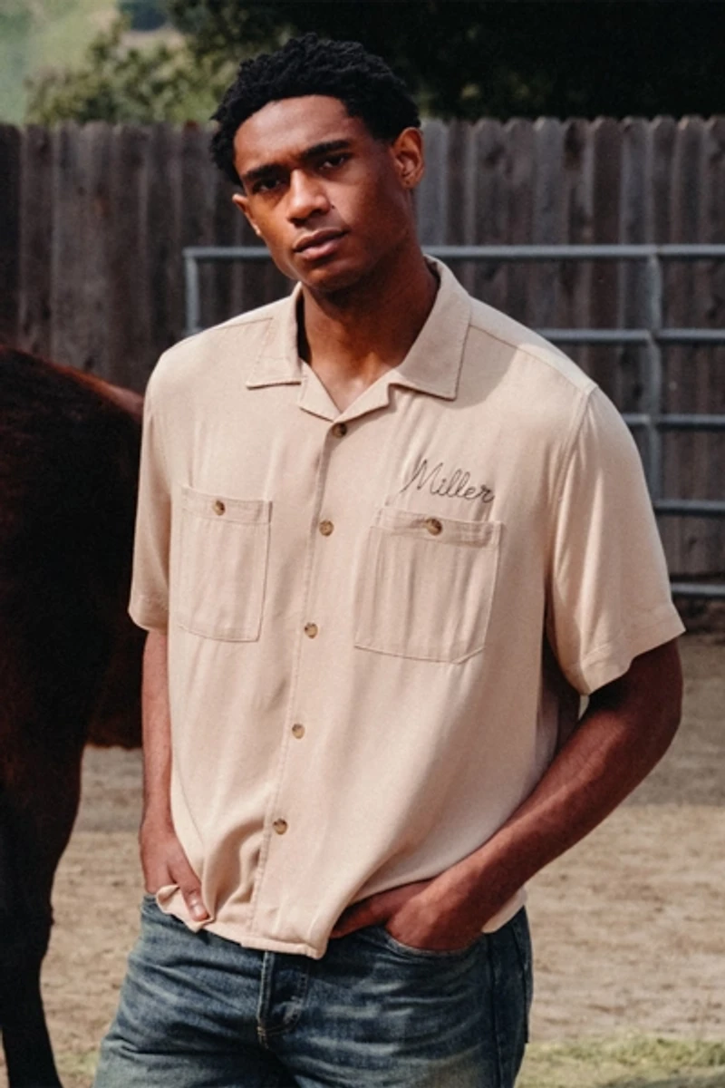 Junk Food Miller Sportsman Club Camp Shirt