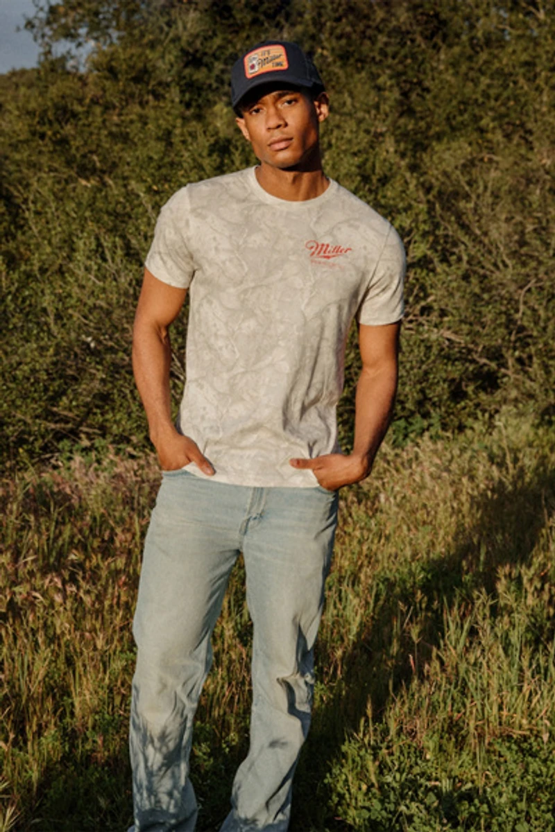 Junk Food Miller High Life Camo Flea Market Tee