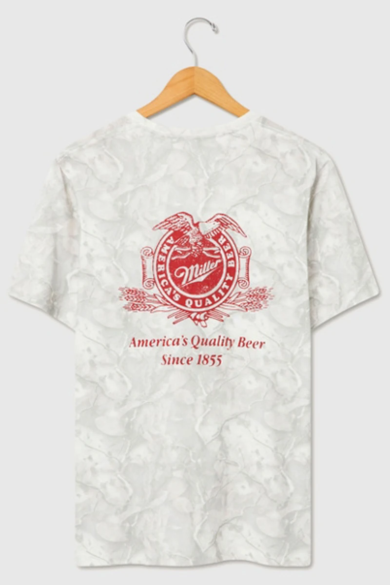 Junk Food Miller High Life Camo Flea Market Tee