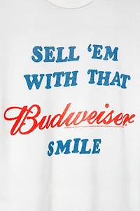 Junk Food Sell 'Em With That Budweiser Smile Tee