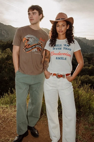 Junk Food Sell 'Em With That Budweiser Smile Tee