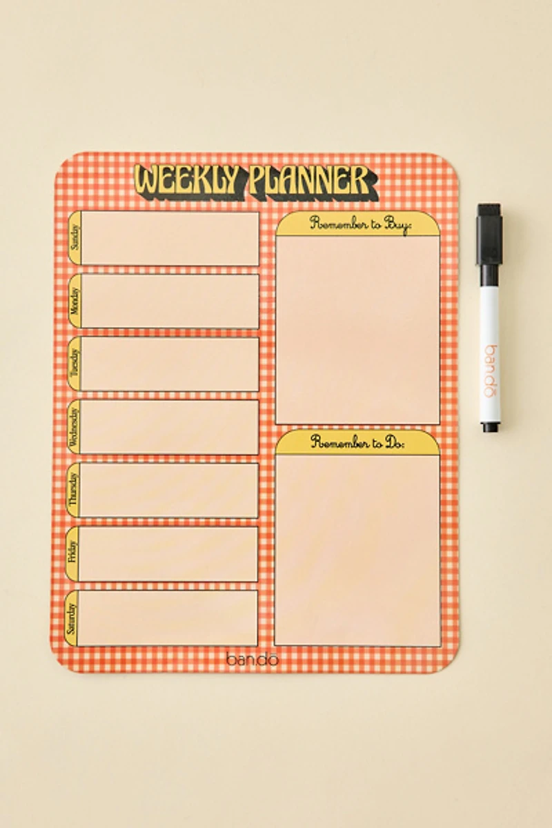 ban.do Magnetic Dry-Erase Weekly Task Manager