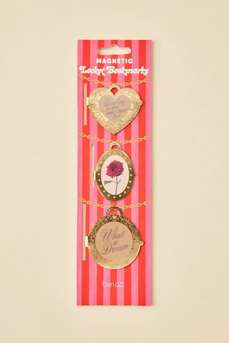 ban.do Locket Shaped Magnetic Bookmark Set